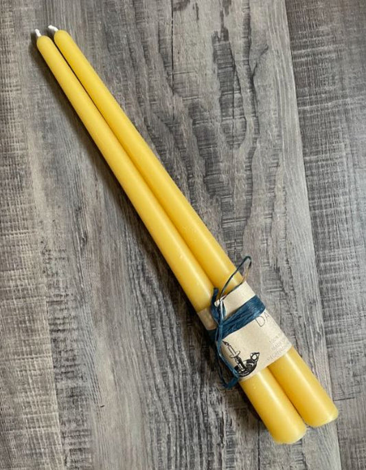 12" Taper Beeswax Candles